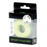 Sport F*cker - Chubby Glow In The Dark Cock Ring (Yellow) SPF1003 CherryAffairs
